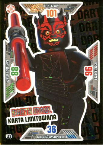 Star Wars Trading Card Game (Polish) Series 2 - # LE8 Darth Maul Karta Limitowana