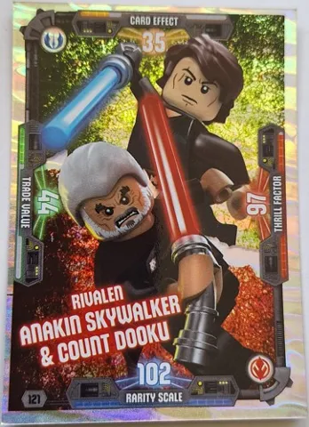 Star Wars Trading Card Game (German) Series 3 - # 121 Rivalen Anakin Skywalker & Count Dooku