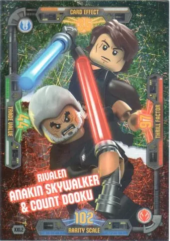Star Wars Trading Card Game (German) Series 3 - # XXL2 Rivalen Anakin Skywalker & Count Dooku (Oversize XXL)