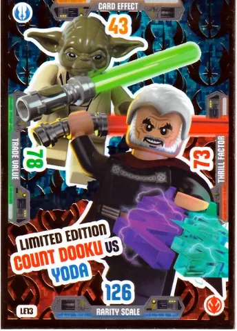 Star Wars Trading Card Game (English) Series 3 - # LE13 Limited Edition Count Dooku vs Yoda