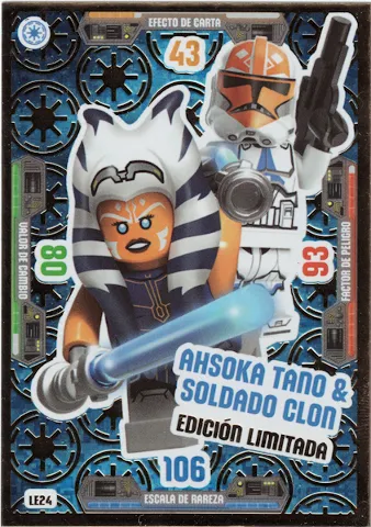 Star Wars Trading Card Game (Spanish) Series 3 - # LE24 Ahsoka Tano & Soldado Clon Limited Edition
