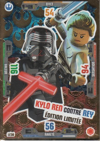 Star Wars Trading Card Game (French) Series 3 - # LE30 Kylo Ren contre Rey Édition Limitée