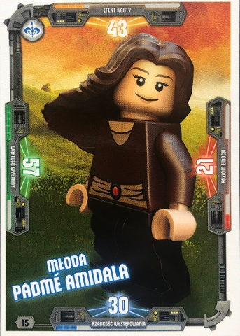 Star Wars Trading Card Game (Polish) Series 3 - # 15 Młoda Padmé Amidala
