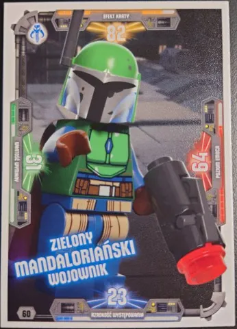 Star Wars Trading Card Game (Polish) Series 3 - # 60 Zielony Mandaloriański Wojownik