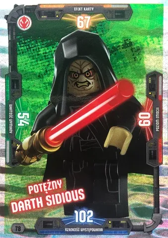 Star Wars Trading Card Game (Polish) Series 3 - # 78 Potężny Darth Sidious