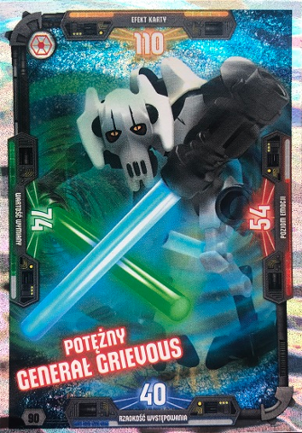 Star Wars Trading Card Game (Polish) Series 3 - # 90 Potężny Generał Grievous