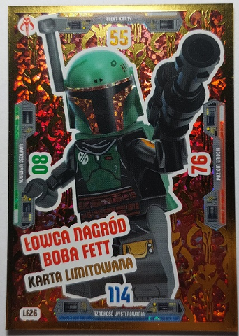 Star Wars Trading Card Game (Polish) Series 3 - # LE26 Łowca Nagród Boba Fett Karta Limitowana