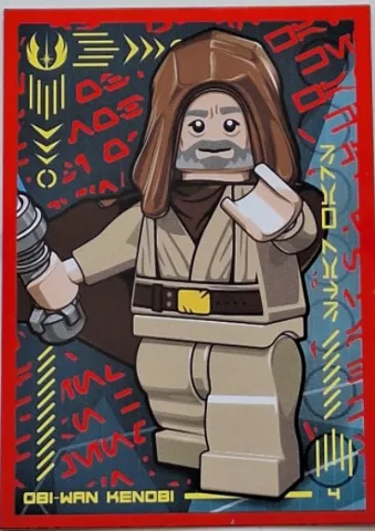 Star Wars Trading Card Collection (German) Series 4 ('Die Macht' Edition) - # 4 Obi-Wan Kenobi (Foil Variant)