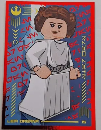 Star Wars Trading Card Collection (German) Series 4 ('Die Macht' Edition) - # 15 Leia Organa (Foil Variant)