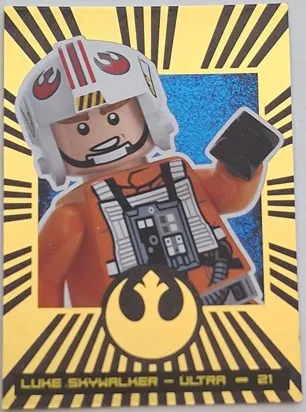 Star Wars Trading Card Collection (German) Series 4 ('Die Macht' Edition) - # 21 Luke Skywalker - Ultra