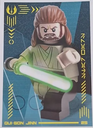 Star Wars Trading Card Collection (German) Series 4 ('Die Macht' Edition) - # 25 Qui-Gon Jinn
