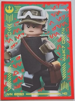 Star Wars Trading Card Collection (German) Series 4 ('Die Macht' Edition) - # 40 Jyn Erso (Foil Variant)