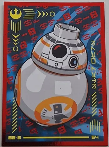 Star Wars Trading Card Collection (German) Series 4 ('Die Macht' Edition) - # 54 BB-8 (Foil Variant)