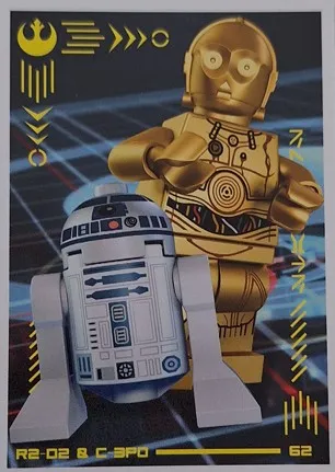 Star Wars Trading Card Collection (German) Series 4 ('Die Macht' Edition) - # 62 R2-D2 & C-3PO