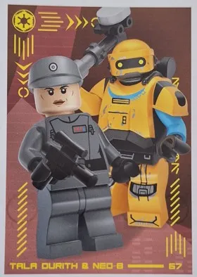 Star Wars Trading Card Collection (German) Series 4 ('Die Macht' Edition) - # 67 Tala Durith & Ned-B