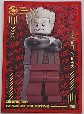 Star Wars Trading Card Collection (German) Series 4 ('Die Macht' Edition) - # 76 Oberster Kanzler Palpatine (Foil Variant)