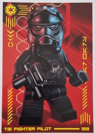 Star Wars Trading Card Collection (German) Series 4 ('Die Macht' Edition) - # 129 Tie Fighter Pilot