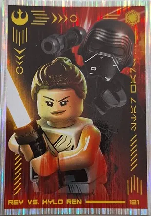 Star Wars Trading Card Collection (German) Series 4 ('Die Macht' Edition) - # 131 Rey vs. Kylo Ren