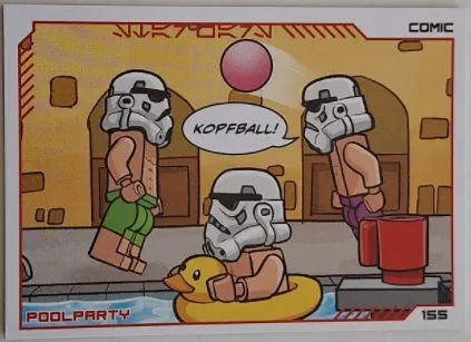 Star Wars Trading Card Collection (German) Series 4 ('Die Macht' Edition) - # 155 Poolparty