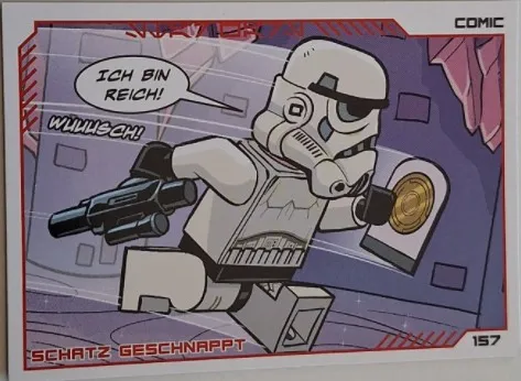Star Wars Trading Card Collection (German) Series 4 ('Die Macht' Edition) - # 157 Schatz Geschnappt
