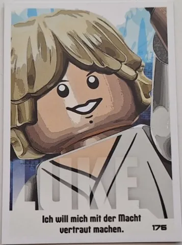 Star Wars Trading Card Collection (German) Series 4 ('Die Macht' Edition) - # 176 Luke