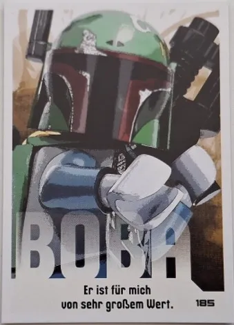 Star Wars Trading Card Collection (German) Series 4 ('Die Macht' Edition) - # 185 Boba