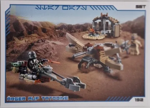 Star Wars Trading Card Collection (German) Series 4 ('Die Macht' Edition) - # 192 Ärder auf Tatoonie