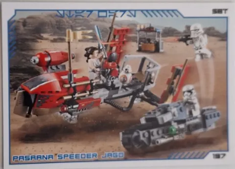Star Wars Trading Card Collection (German) Series 4 ('Die Macht' Edition) - # 197 Pasaana Speeder Jagd