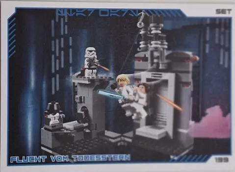 Star Wars Trading Card Collection (German) Series 4 ('Die Macht' Edition) - # 199 Flucht vom Todesstern
