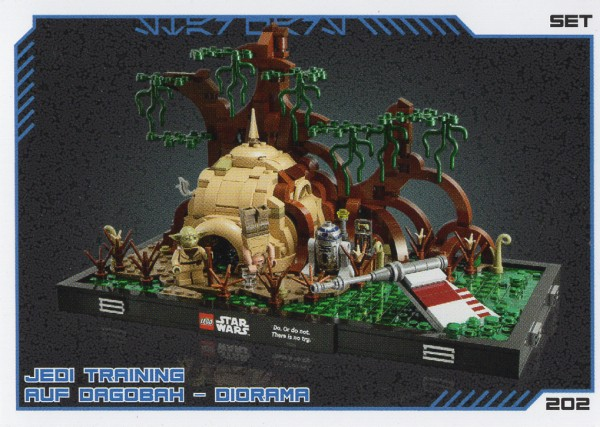 Star Wars Trading Card Collection (German) Series 4 ('Die Macht' Edition) - # 202 Jedi Training auf Dagobah - Diorama