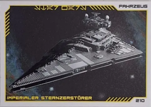 Star Wars Trading Card Collection (German) Series 4 ('Die Macht' Edition) - # 210 Imperialer Sternenzerstörer