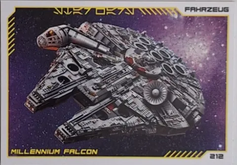 Star Wars Trading Card Collection (German) Series 4 ('Die Macht' Edition) - # 212 Millennium Falcon