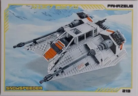 Star Wars Trading Card Collection (German) Series 4 ('Die Macht' Edition) - # 213 Snowspeeder