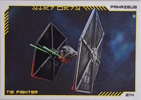 Star Wars Trading Card Collection (German) Series 4 ('Die Macht' Edition) - # 214 Tie Fighter