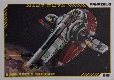 Star Wars Trading Card Collection (German) Series 4 ('Die Macht' Edition) - # 215 Boba Fett's Starship