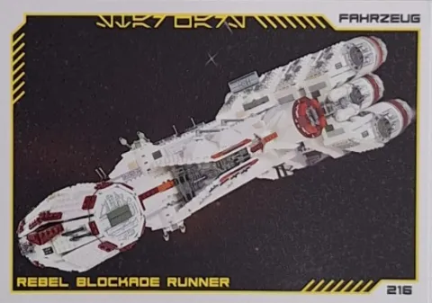 Star Wars Trading Card Collection (German) Series 4 ('Die Macht' Edition) - # 216 Rebel Blockade Runner