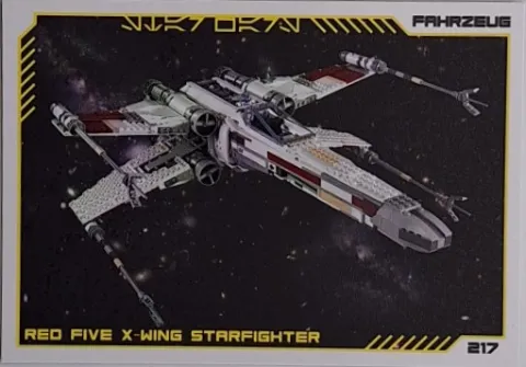 Star Wars Trading Card Collection (German) Series 4 ('Die Macht' Edition) - # 217 Red Five X-Wing Starfighter