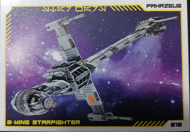 Star Wars Trading Card Collection (German) Series 4 ('Die Macht' Edition) - # 218 B-wing Starfighter