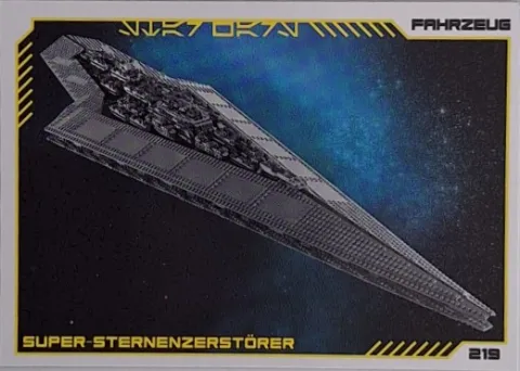 Star Wars Trading Card Collection (German) Series 4 ('Die Macht' Edition) - # 219 Super-Sternenzerstörer