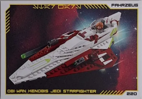 Star Wars Trading Card Collection (German) Series 4 ('Die Macht' Edition) - # 220 Obi-Wan Kenobis Jedi Starfighter