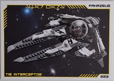 Star Wars Trading Card Collection (German) Series 4 ('Die Macht' Edition) - # 223 Tie Interceptor