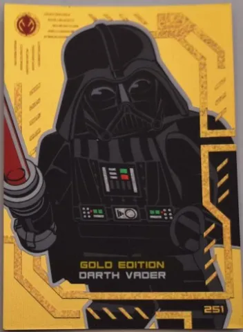 Star Wars Trading Card Collection (German) Series 4 ('Die Macht' Edition) - # 251 Gold Edition Darth Vader
