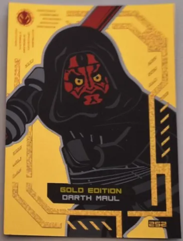 Star Wars Trading Card Collection (German) Series 4 ('Die Macht' Edition) - # 252 Gold Edition Darth Maul