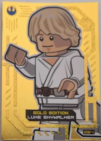 Star Wars Trading Card Collection (German) Series 4 ('Die Macht' Edition) - # 254 Gold Edition Luke Skywalker