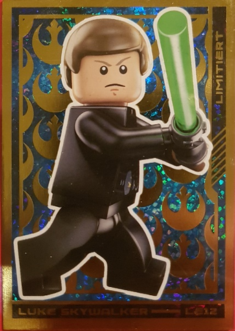 Star Wars Trading Card Collection (German) Series 4 ('Die Macht' Edition) - # LE12 Luke Skywalker Limited Edition