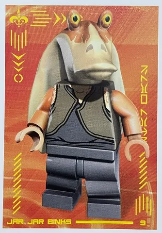 Star Wars Trading Card Collection (Polish) Series 4 (Edycja Mocy) - # 9 Jar Jar Binks