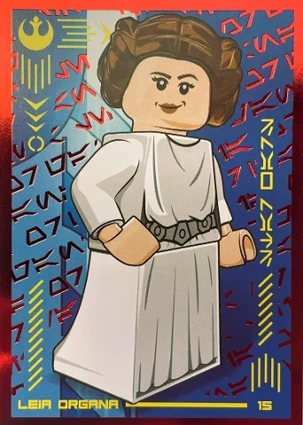 Star Wars Trading Card Collection (Polish) Series 4 (Edycja Mocy) - # 15 Leia Organa (Foil Variant)