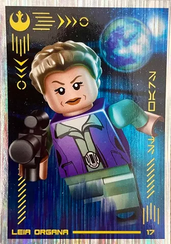 Star Wars Trading Card Collection (Polish) Series 4 (Edycja Mocy) - # 17 Leia Organa