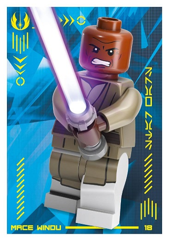 Star Wars Trading Card Collection (Polish) Series 4 (Edycja Mocy) - # 18 Mace Windu