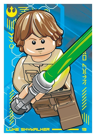 Star Wars Trading Card Collection (Polish) Series 4 (Edycja Mocy) - # 19 Luke Skywalker